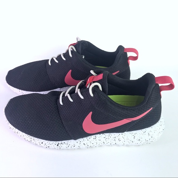 Nike Shoes - NikeID Roshe One Custom Sneakers Black and Pink